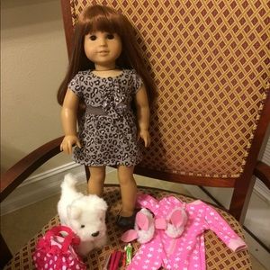 American Girl doll dog pajamas accessories set